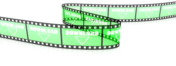 Film zigzag met woord downloaden — Stockfoto