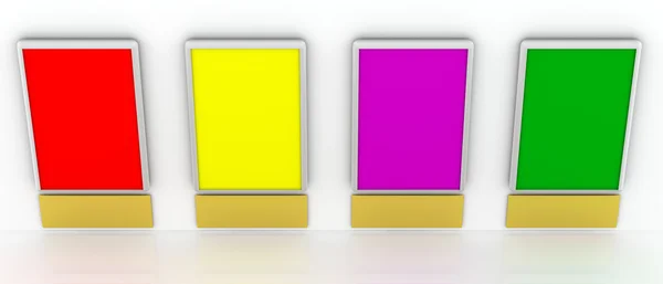 Placas de color —  Fotos de Stock