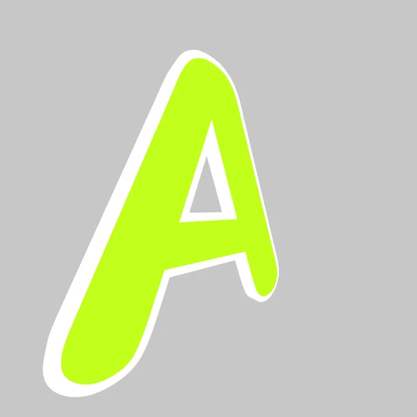 Lettera Eco font. Illustrazione vettoriale . — Vettoriale Stock