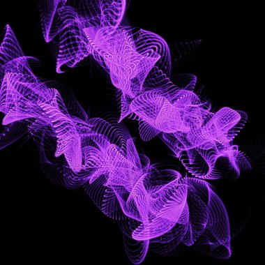 Purple particle background clipart