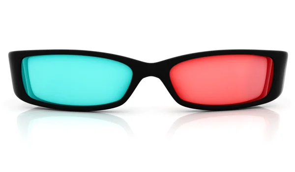 stock image Stereo 3D glasses on white
