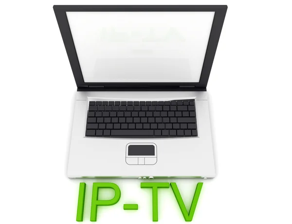 Laptop IP-tv — Stock Photo, Image