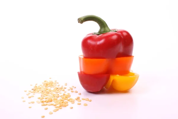 Gemengde paprika — Stockfoto