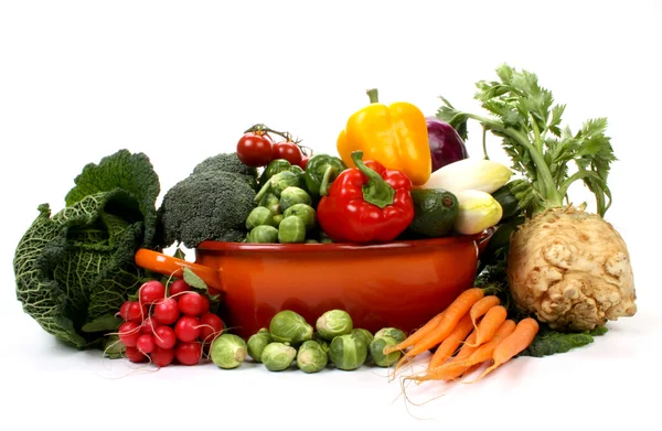 Gyümölcs és zöldség Stock Kép