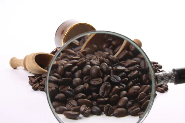 Σκούρο φρυγμένους κόκκους καφέ — Φωτογραφία Αρχείου