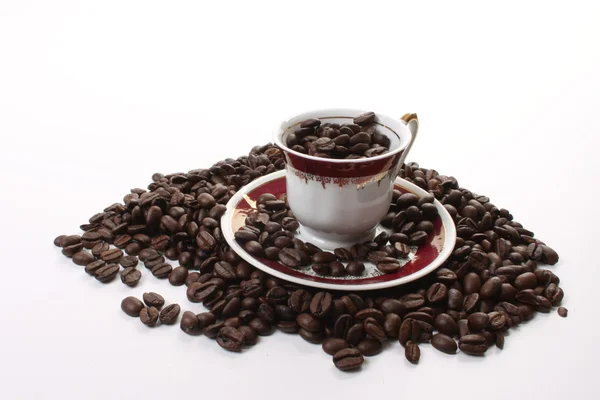 Granos de café tostados oscuros — Foto de Stock