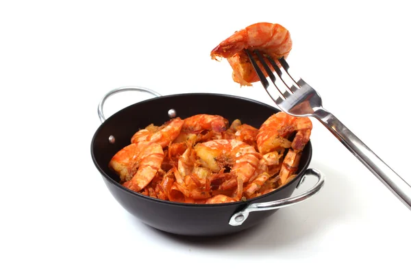 Baked shrimp — Stock Photo, Image