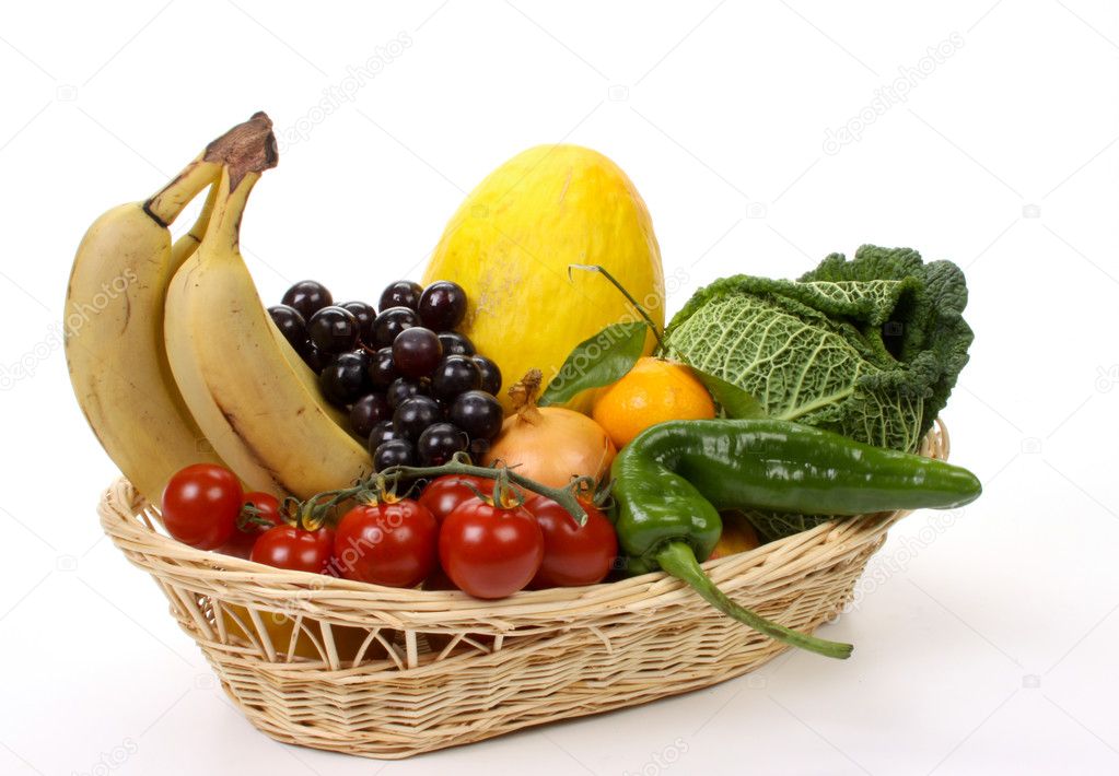 Composition Several Fruits Vegetables — Stock Photo © joophoek #4553744