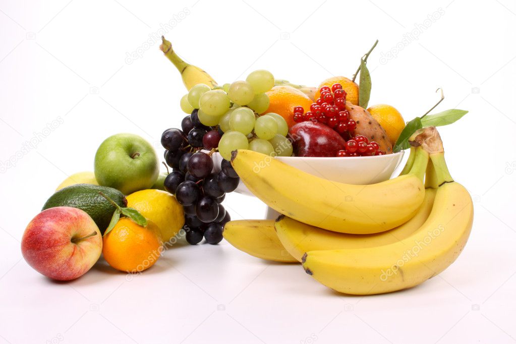 Fruits on a fruit-dish