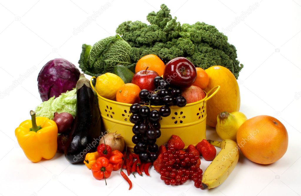 Composition of several fruits and vegetables