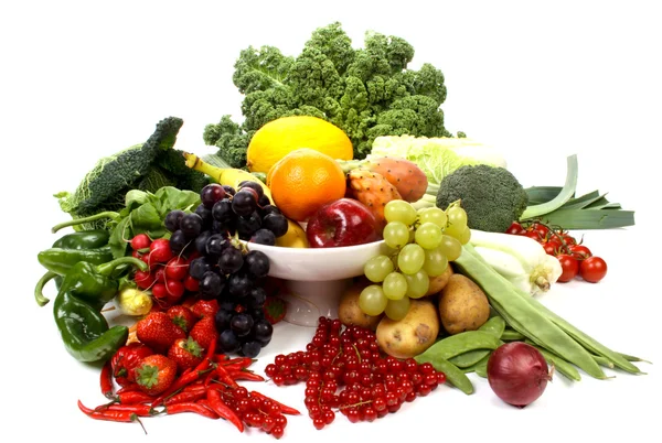 Composición Varias Frutas Verduras — Foto de Stock