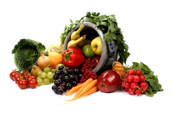 Composition Several Fruits Vegetables — Stock Photo, Image