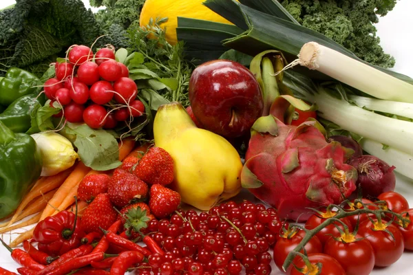 Gyümölcs és zöldség — Stock Fotó
