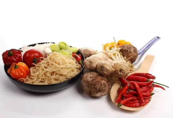 Китайская Еда Ингредиентами Приготовления Еды — стоковое фото