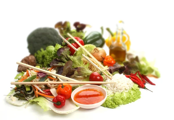 Chinese Food Ingredients Make Meal — Stock Photo, Image