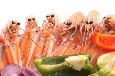 Prepared scampi clipart