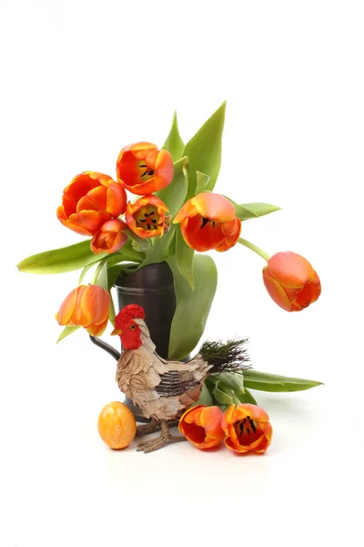Tulipanes rojos y amarillos —  Fotos de Stock