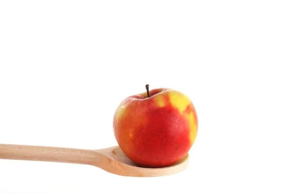 上一个木勺桔柚 — 图库照片