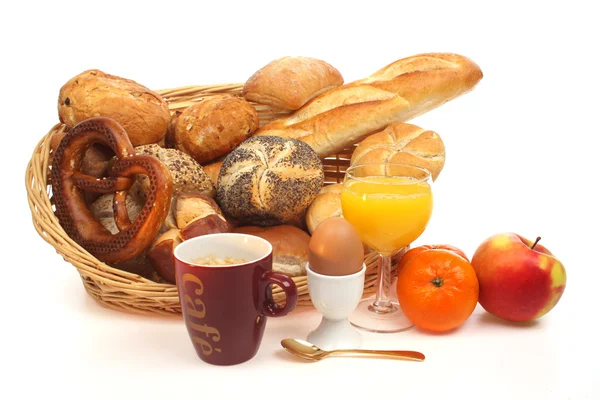 Chléb a snídaně — Stock fotografie