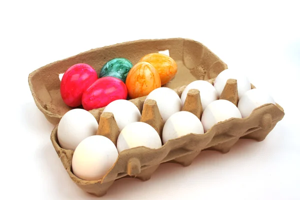 Uova in una scatola — Foto Stock