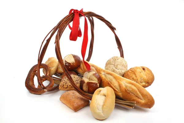 Bread in a basket — Stock Photo, Image