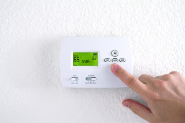 Digital thermostat clipart