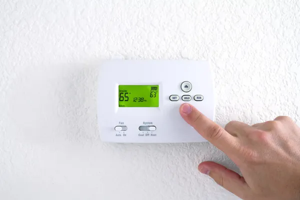 Digitális termosztát — Stock Fotó