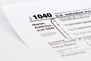 1040 tax form clipart