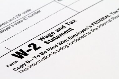 W-2 form clipart