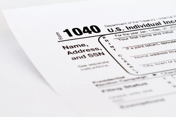 1040 Tax Form — Stock Photo, Image