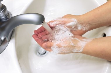 Washing hands clipart