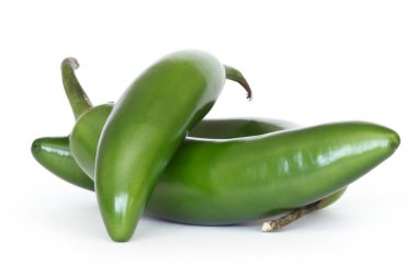 Green serano peppers clipart