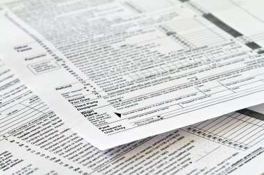 Tax form clipart