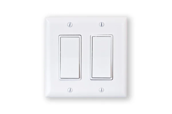 Electric Switch White Background — Stock Photo, Image