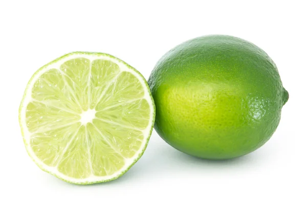 Lime White Background — Stock Photo, Image