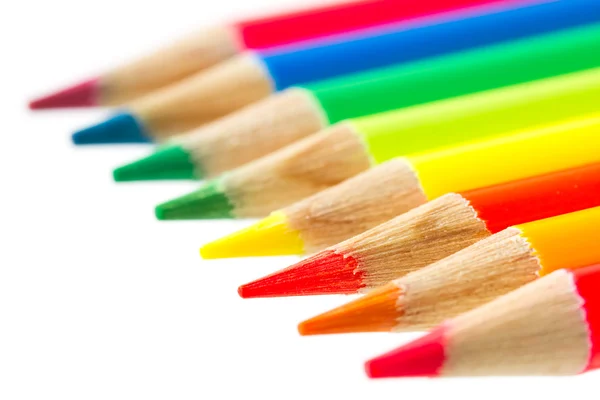 Lápis Coloridos Ultra Brilhantes — Fotografia de Stock