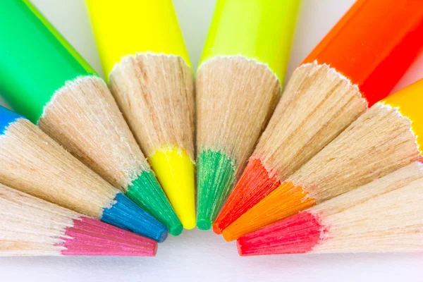 Ultra Jasne Kolorowe Ołówki — Zdjęcie stockowe