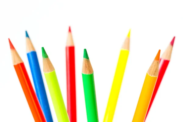 超明るいカラフルな鉛筆 — ストック写真