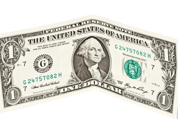 Bankovka Jeden Dolar — Stock fotografie