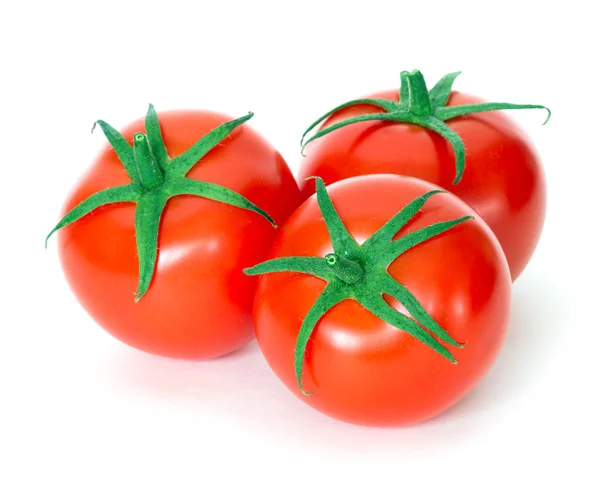 Tomater Över Vit Bakgrund — Stockfoto