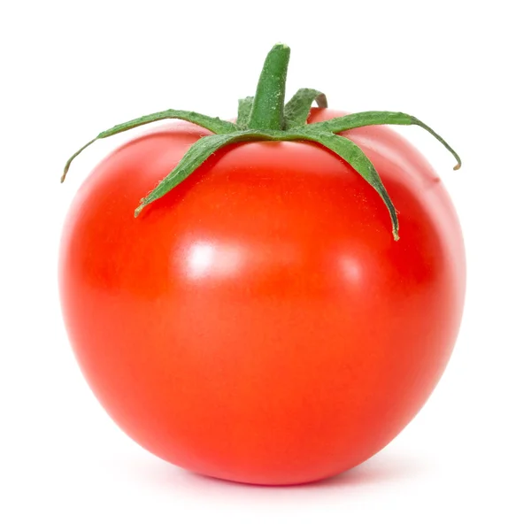 Färsk Tomat Isolerad Vitt — Stockfoto