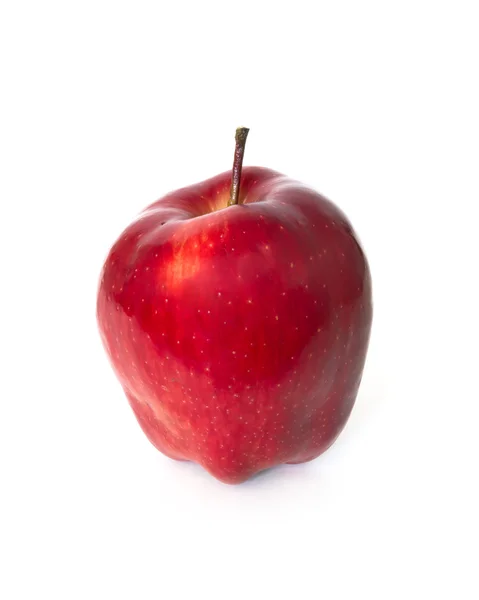 Červené Jablko Bílé Pozadí — Stock fotografie