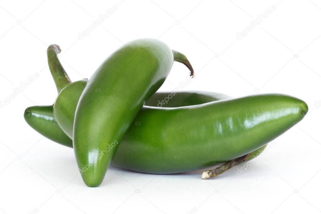 Green serano peppers