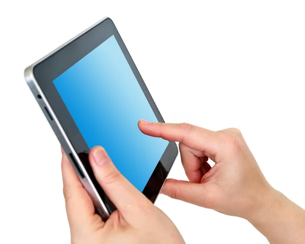 Tablet de tela sensível ao toque — Fotografia de Stock
