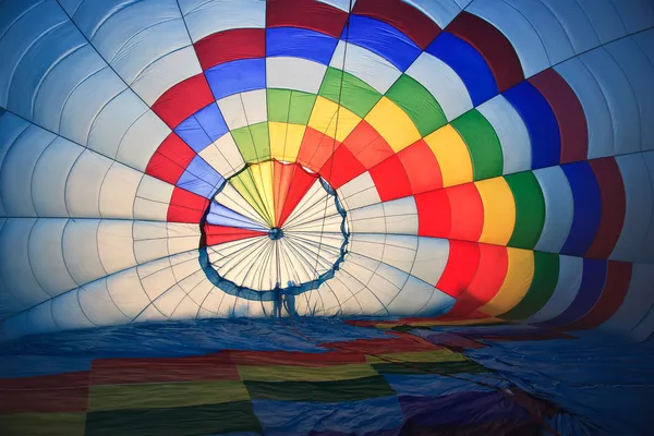 Inside hot air baloon — Stock Photo, Image