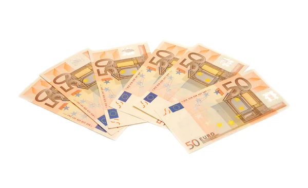 Euro Geïsoleerd Witte Achtergrond — Stockfoto