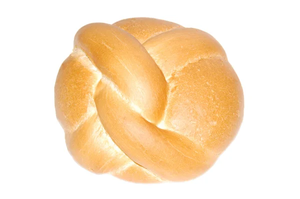 Een Brood Van Brood Geïsoleerd Witte Achtergrond — Stockfoto