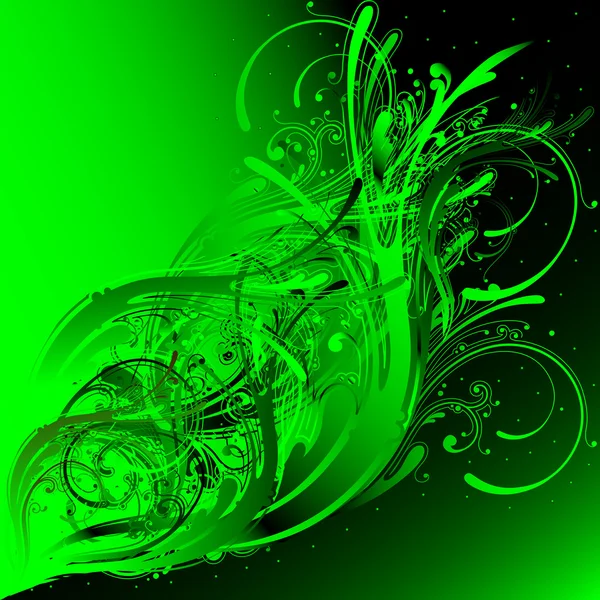 Groene achtergrond, vectorillustratie, eps10 — Stockvector