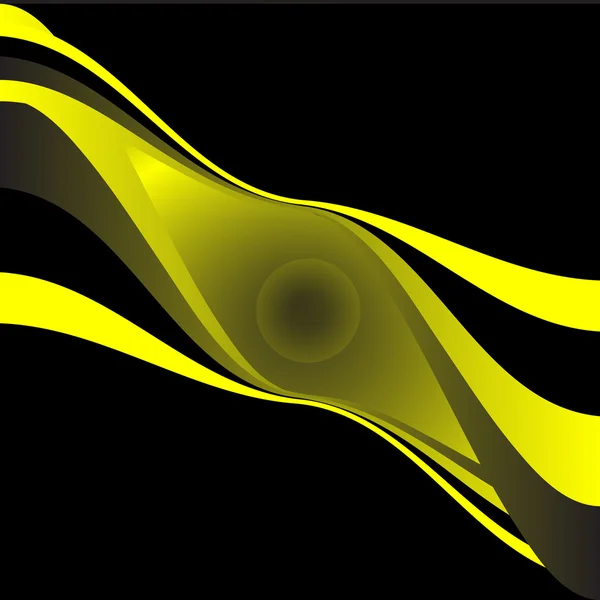 黄色と黒の色 Eps10 で抽象的な背景 — ストックベクタ