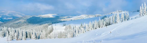 Зимний горный пейзаж — стоковое фото